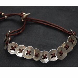 Silpada sterling silver button bracelet Rare
